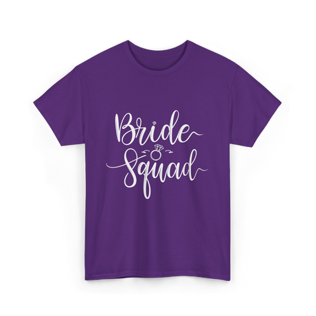 Bride Squad Wedding Team T-Shirt - Purple