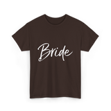 Bride Wedding Bride T-Shirt - Dark Chocolate