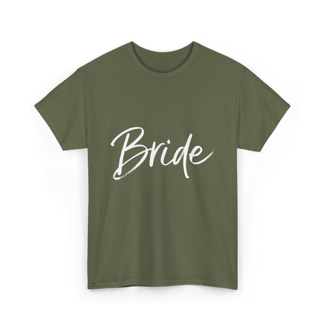 Bride Wedding Bride T-Shirt - Military Green