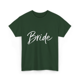 Bride Wedding Bride T-Shirt - Forest Green