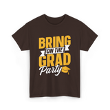 Bring On The Grad Party Celebration T-Shirt - Dark Chocolate