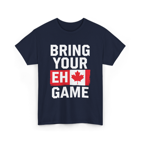 Bring Your Eh Game Canada Flag T-Shirt - Navy