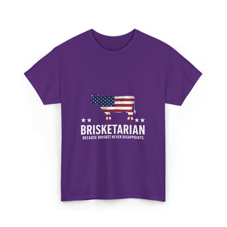 Brisketarian Barbecue Brisket BBQ T-Shirt - Purple