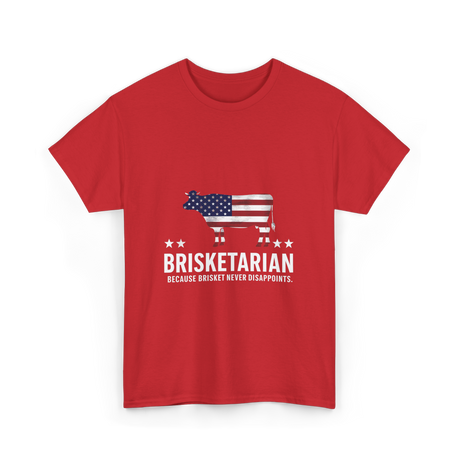 Brisketarian Barbecue Brisket BBQ T-Shirt - Red