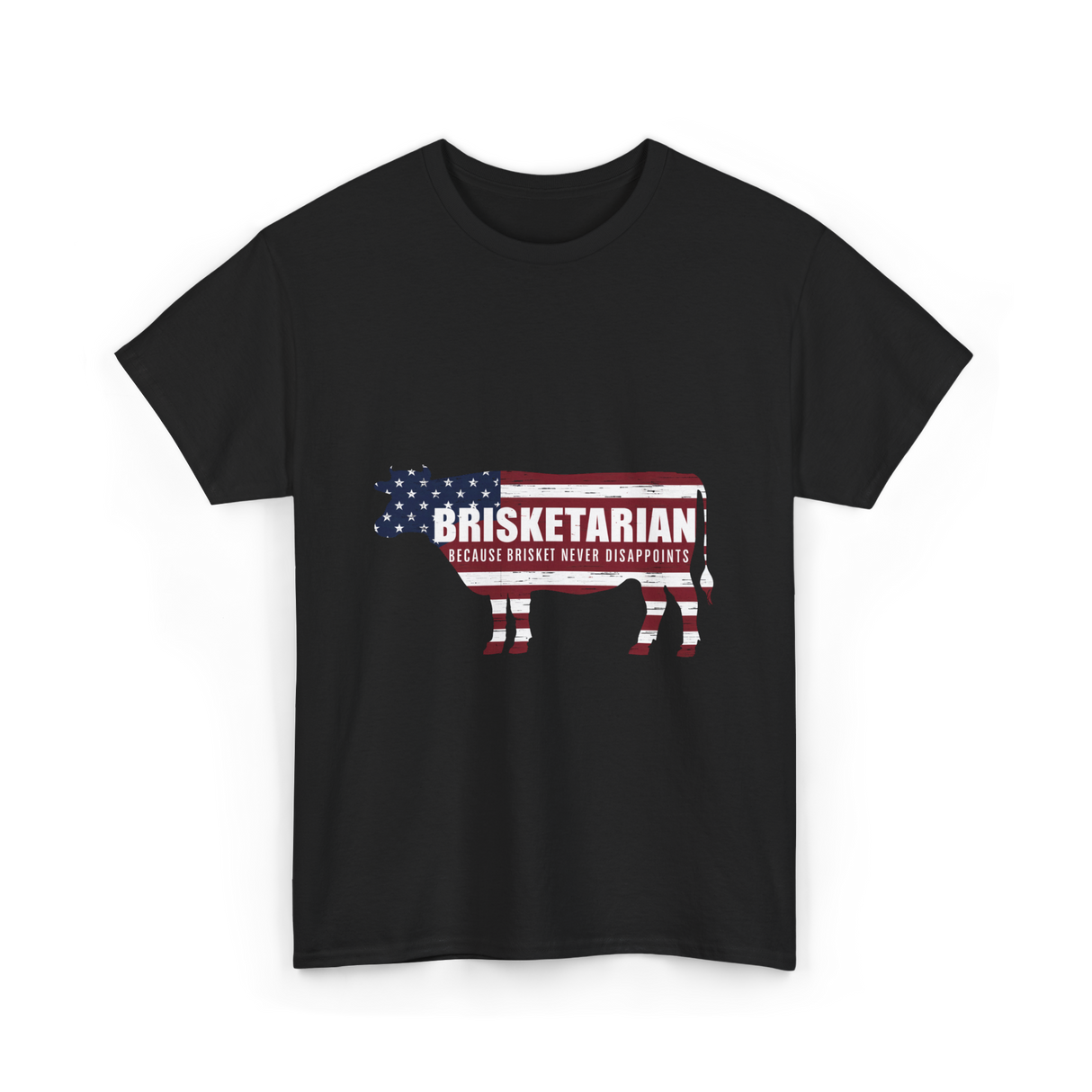 Brisketarian Because Brisket T-Shirt - Black