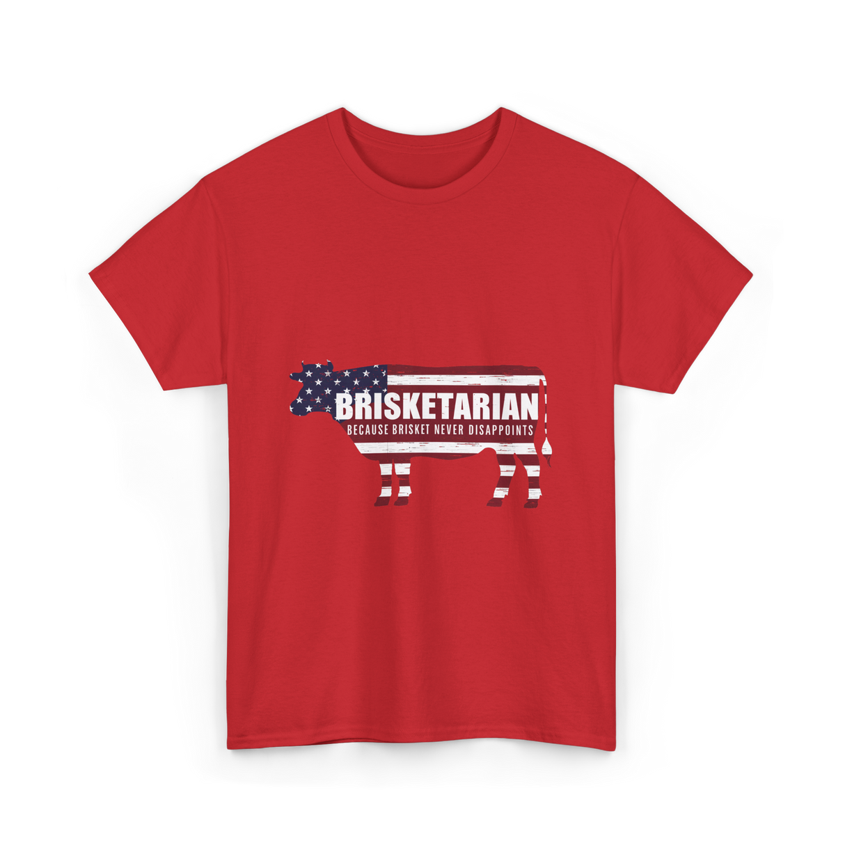 Brisketarian Because Brisket T-Shirt - Red