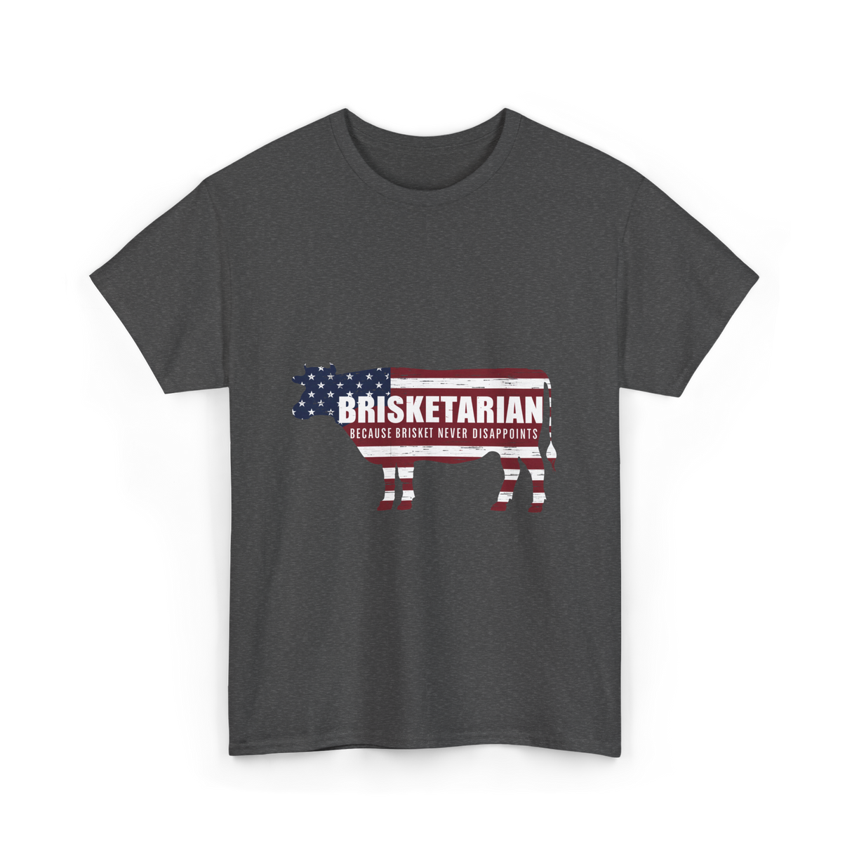 Brisketarian Because Brisket T-Shirt - Dark Heather