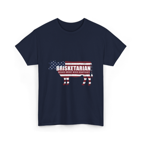 Brisketarian Because Brisket T-Shirt - Navy