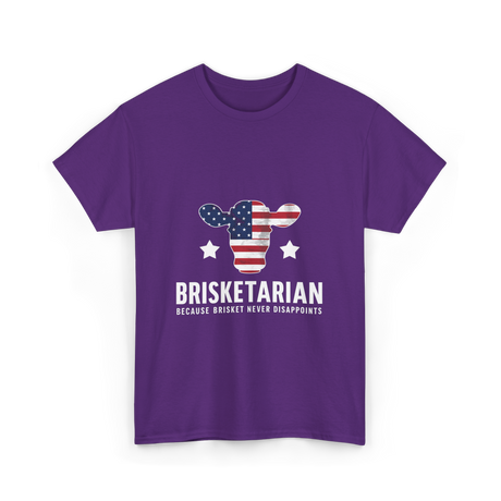 Brisketarian Brisket BBQ Lover T-Shirt - Purple