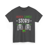 Broken Clavicle Story Clavicle Injury T-Shirt - Dark Heather