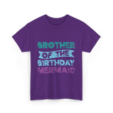 Brother of the Birthday Mermaid T-Shirt - Purple