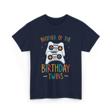 Brother of the Birthday Twins Gaming T-Shirt - Navy