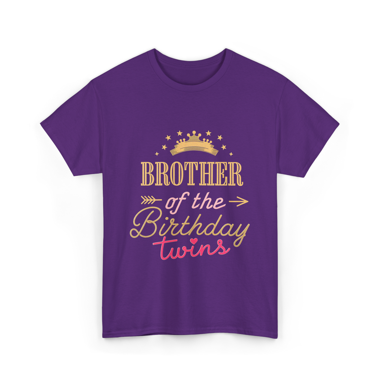 Brother of the Birthday Twins T-Shirt - Purple