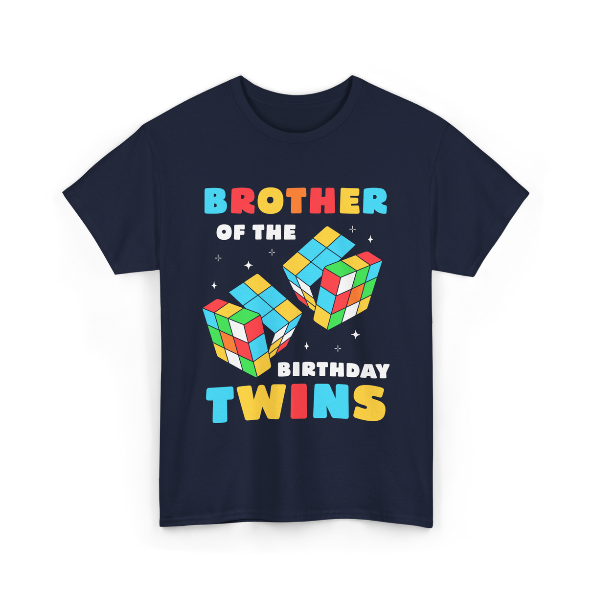 Brother Of The Birthday Twins T-Shirt - Navy