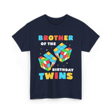 Brother Of The Birthday Twins T-Shirt - Navy