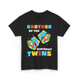 Brother Of The Birthday Twins T-Shirt - Black