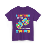 Brother Of The Birthday Twins T-Shirt - Purple