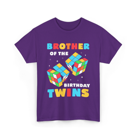 Brother Of The Birthday Twins T-Shirt - Purple