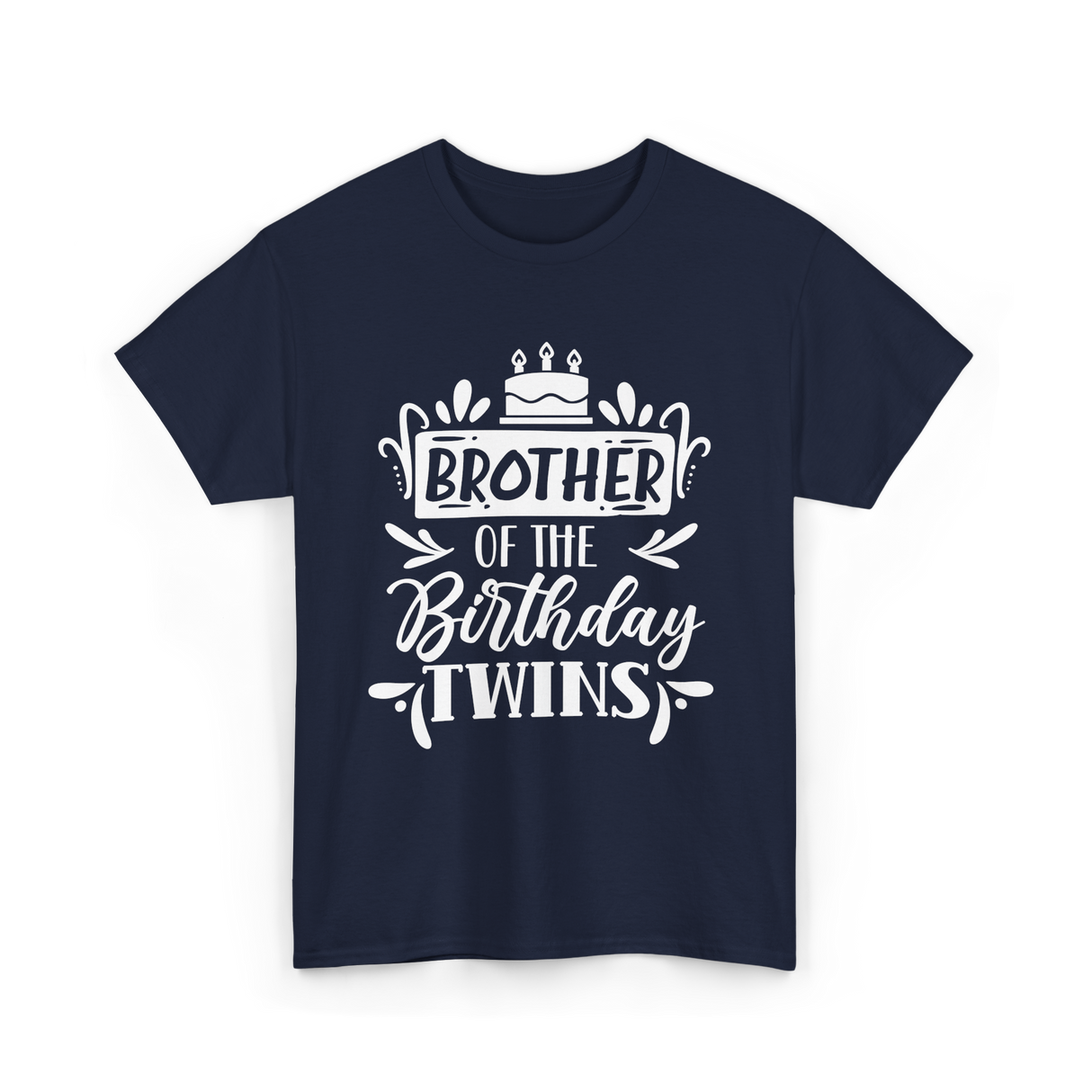 Brother Of The Birthday Twins T-Shirt - Navy