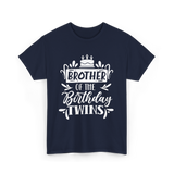 Brother Of The Birthday Twins T-Shirt - Navy