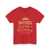 Brother of the Birthday Twins T-Shirt - Red