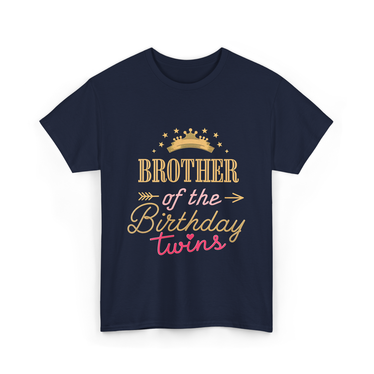 Brother of the Birthday Twins T-Shirt - Navy