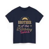 Brother of the Birthday Twins T-Shirt - Navy