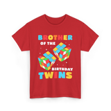 Brother Of The Birthday Twins T-Shirt - Red