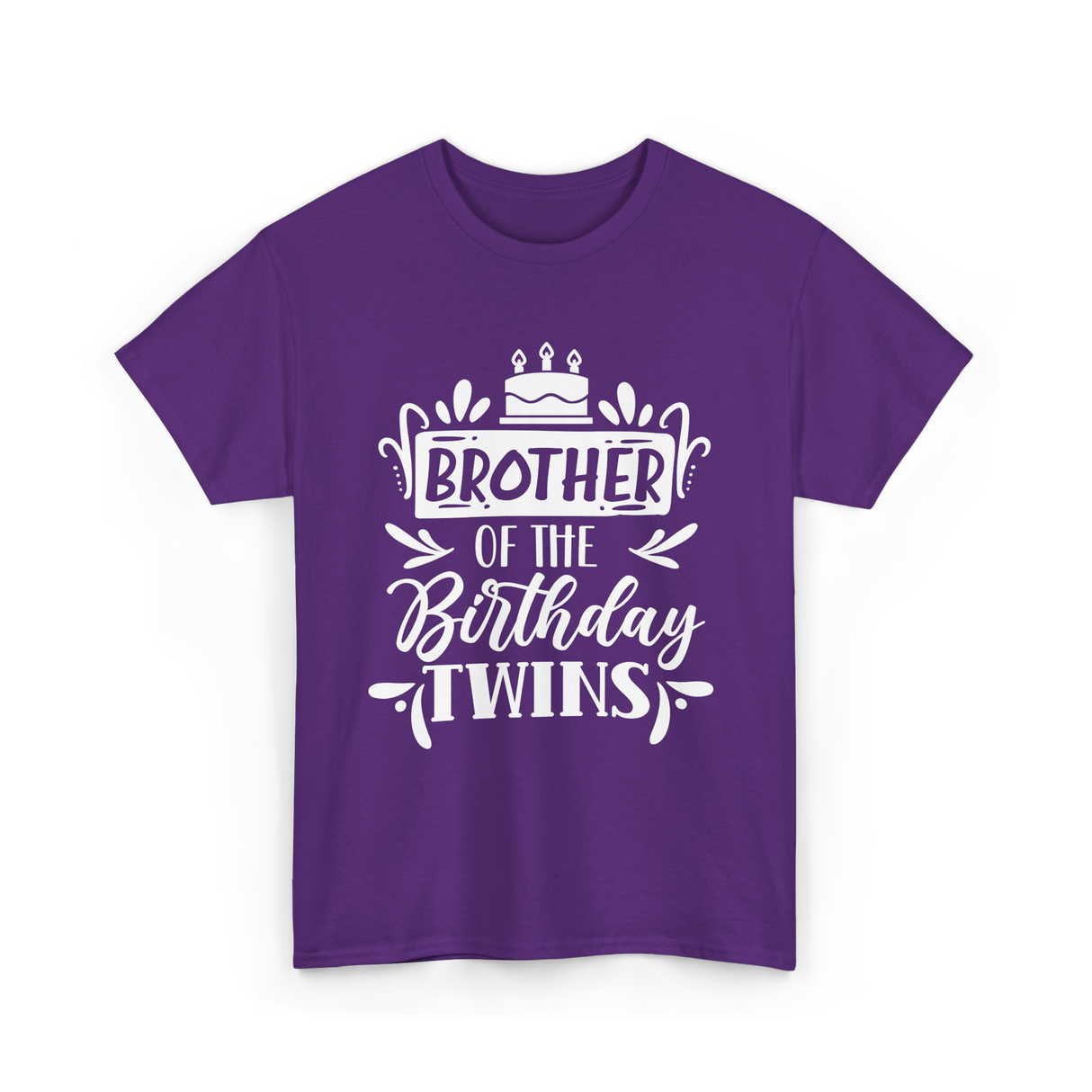 Brother Of The Birthday Twins T-Shirt - Purple