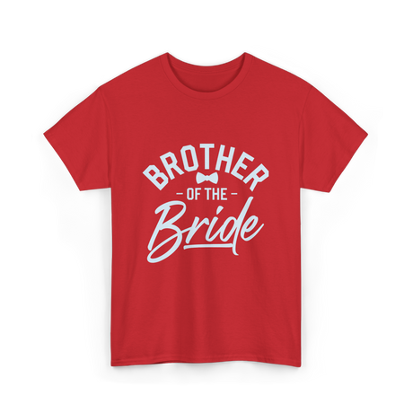 Brother of the Bride Wedding T-Shirt - Red