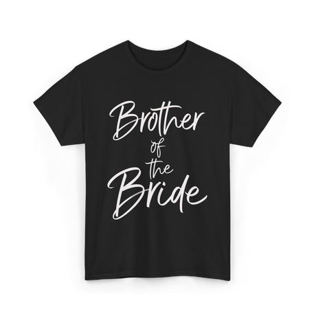 Brother of the Bride Wedding T-Shirt - Black