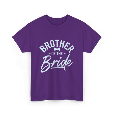 Brother of the Bride Wedding T-Shirt - Purple