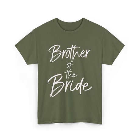 Brother of the Bride Wedding T-Shirt - Military Green