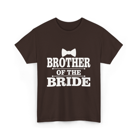 Brother Of The Bride Wedding T-Shirt - Dark Chocolate