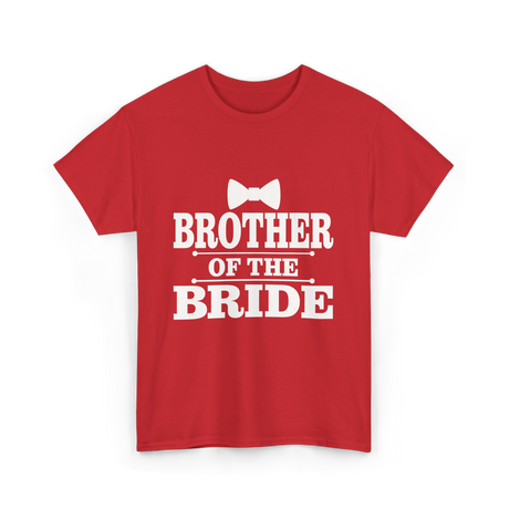 Brother Of The Bride Wedding T-Shirt - Red