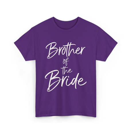 Brother of the Bride Wedding T-Shirt - Purple