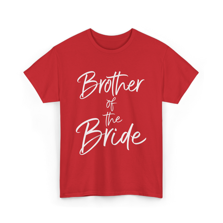 Brother of the Bride Wedding T-Shirt - Red