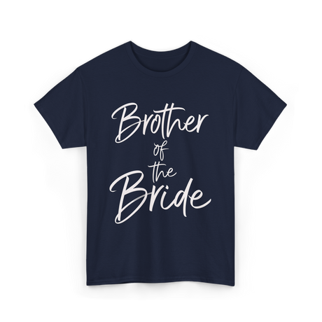 Brother of the Bride Wedding T-Shirt - Navy