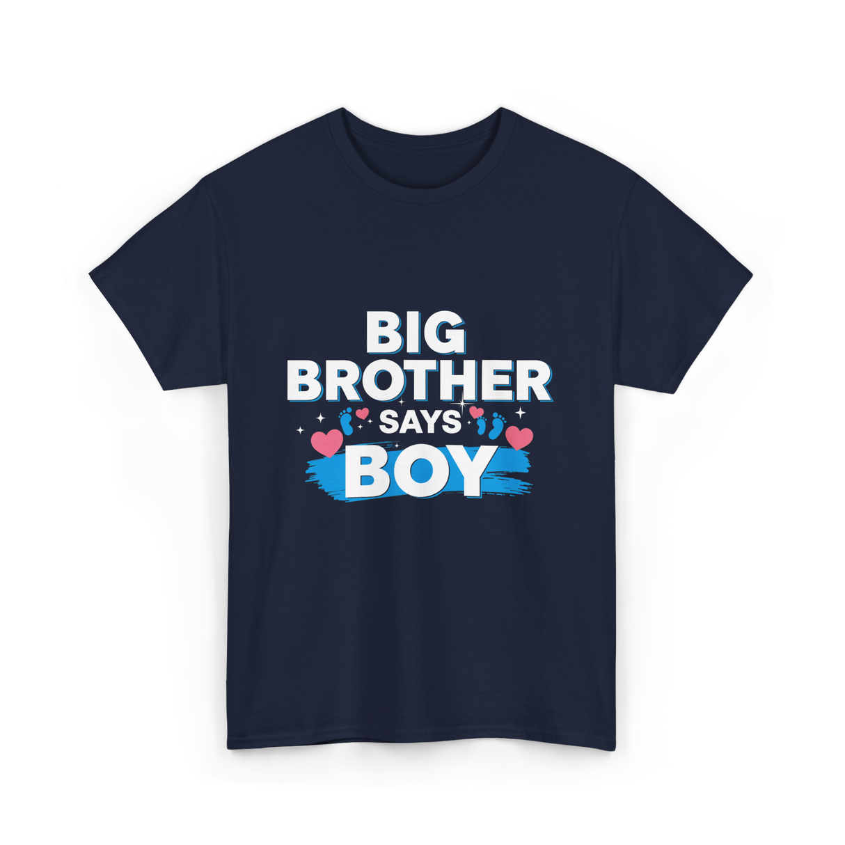 Brother Says Boy Baby T-Shirt - Navy