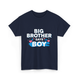 Brother Says Boy Baby T-Shirt - Navy