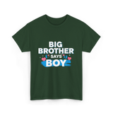 Brother Says Boy Baby T-Shirt - Forest Green