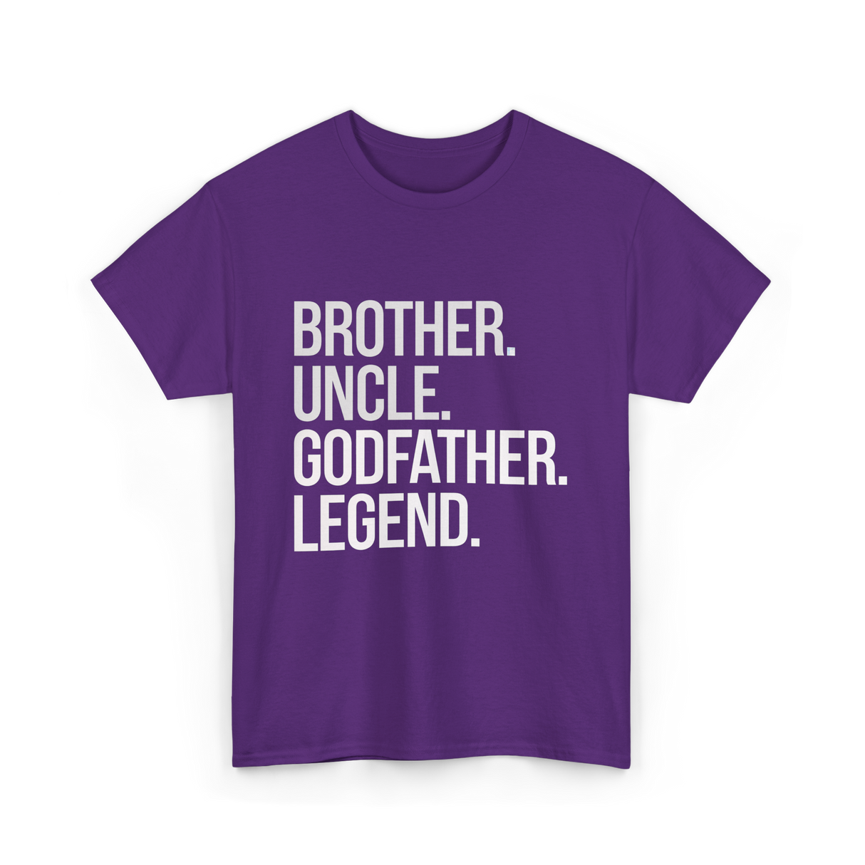 Brother Uncle Godfather Legend T-Shirt - Purple