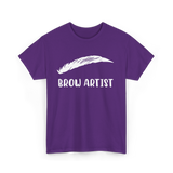 Brow Artist Eyebrow Makeup Beauty T-Shirt - Purple