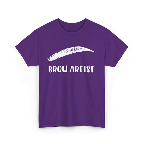 Brow Artist Eyebrow Makeup Beauty T-Shirt - Purple