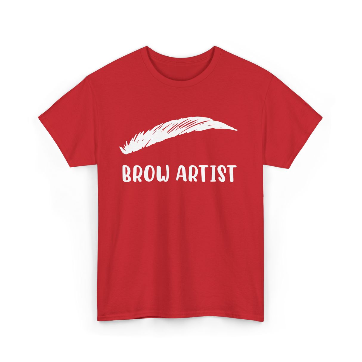 Brow Artist Eyebrow Makeup Beauty T-Shirt - Red