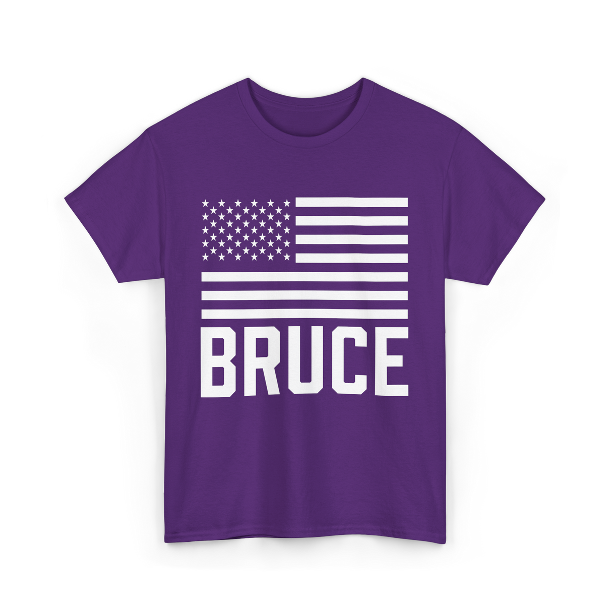 Bruce Birthday Name Celebration T-Shirt - Purple