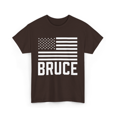 Bruce Birthday Name Celebration T-Shirt - Dark Chocolate