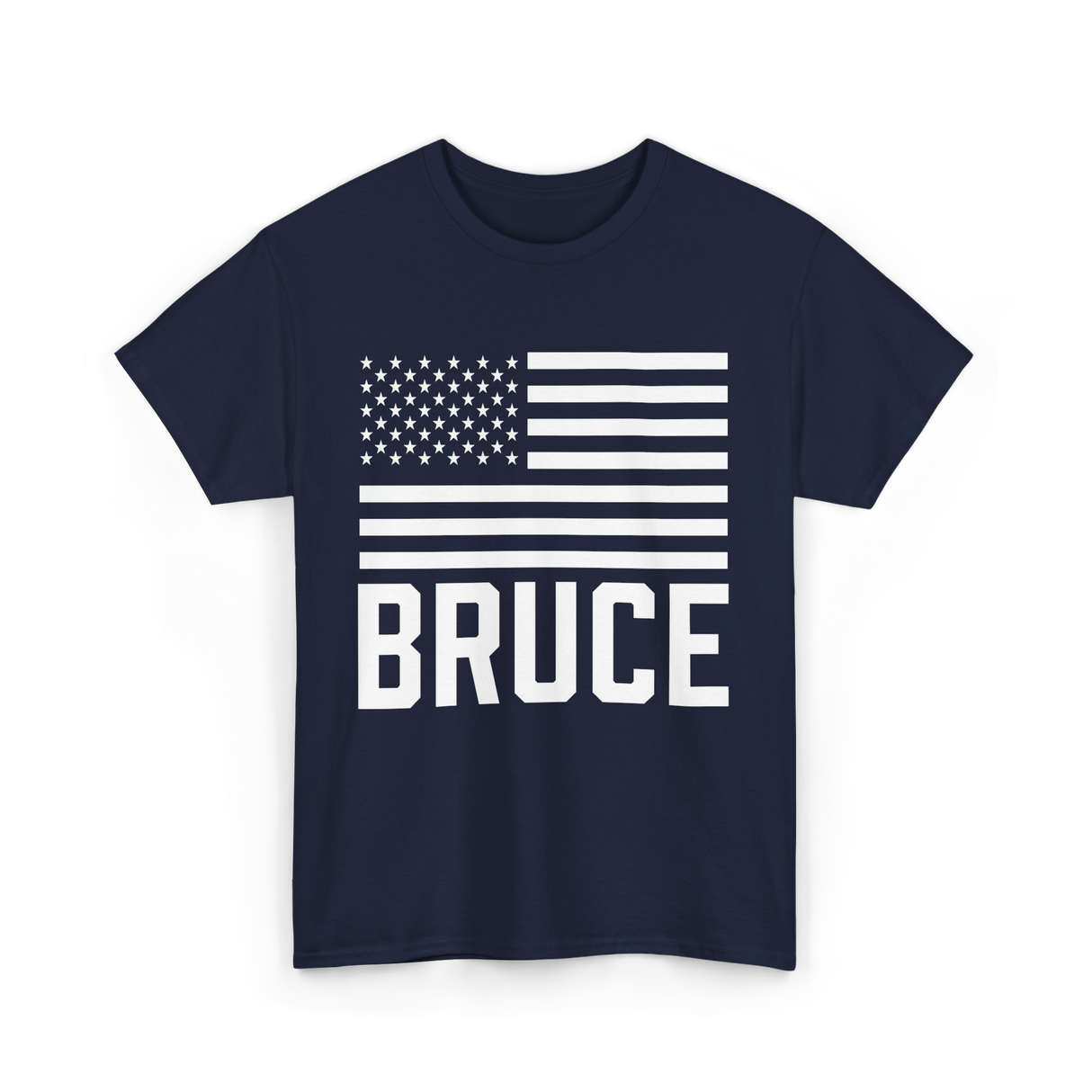 Bruce Birthday Name Celebration T-Shirt - Navy