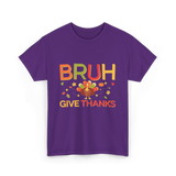 Bruh Turkey Thanksgiving T-Shirt - Purple