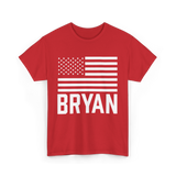 Bryan Name Birthday Celebration T-Shirt - Red